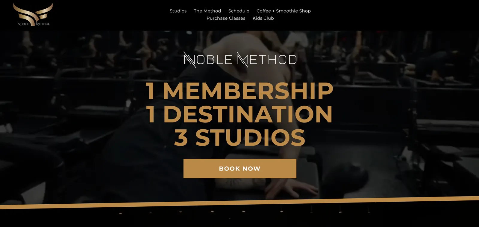 Noble Method: Fitness Gym Website Redesign and Mariana Tek Integration