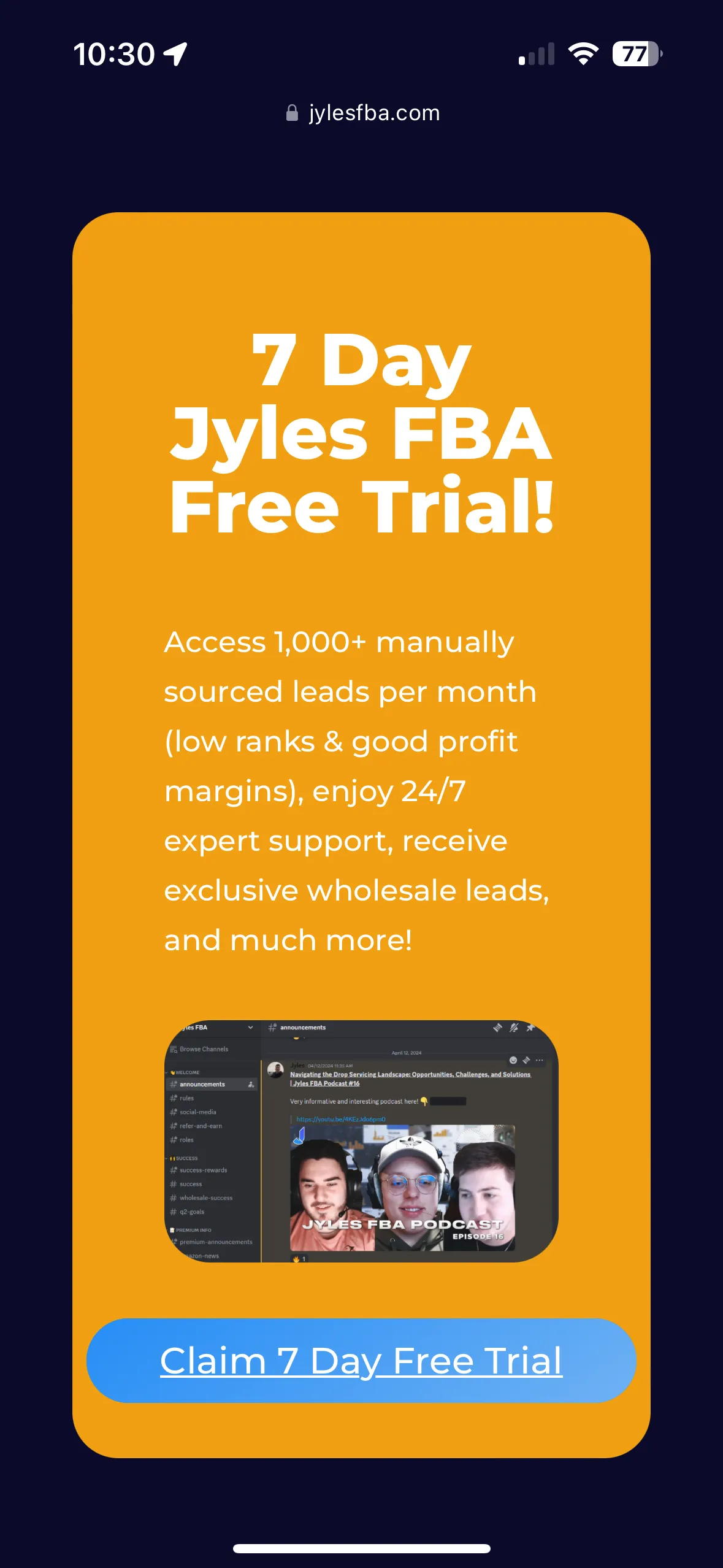 Jyles FBA: services performed, image 3