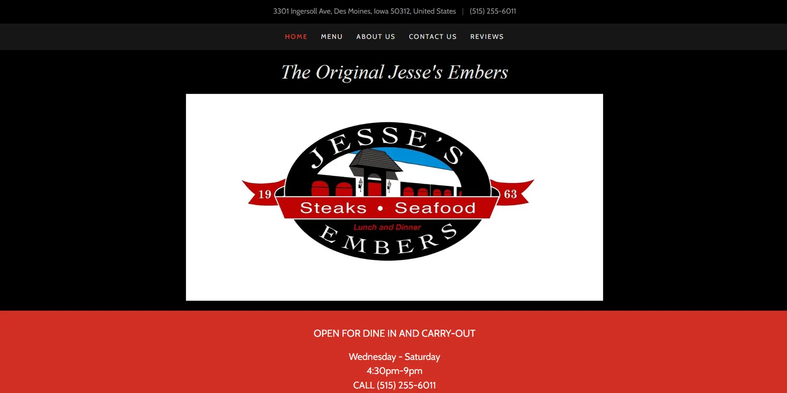 Jesse's Embers: old design, image 1